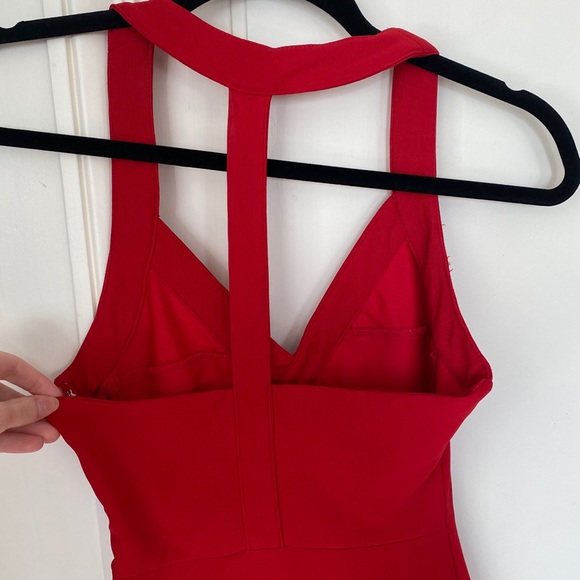 Tobi Red Bandage Dress - Picture 3 of 12